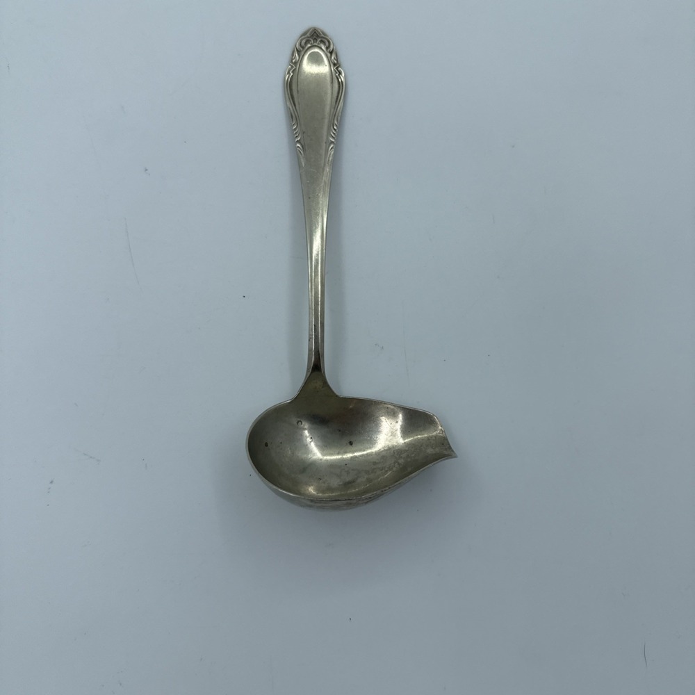 Silvia Made In Germany Silver Plated Gravy Ladle Rococo Style